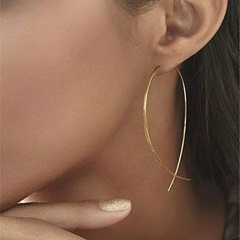 🔴CYBER SALE🌷 Fish Shape Hoop Earrings - Picture 2 of 3